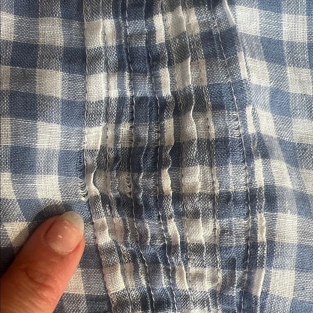 CP Shades Blue and White Checkered Blouse - Picture 10 of 10